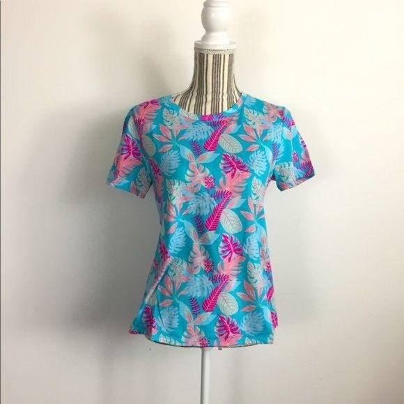 NWT Fresh Produce Sz Medium floral print T-shirt - Picture 4 of 9